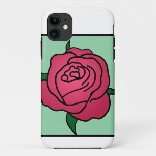 Capa Para iPhone 11 Clipart de desenho animado Dia dos Namorados Flor
