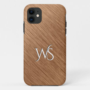 Capa Para iPhone 11 Cobre Bruto Monograma