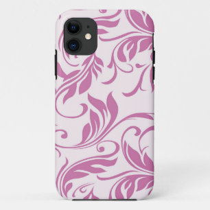 Capa Para iPhone 11 Cobrir cor-de-rosa floral do iPhone 5