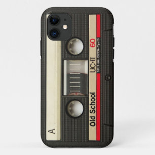 Capa Para iPhone 11 cobrir da cassete de banda magnética da velha