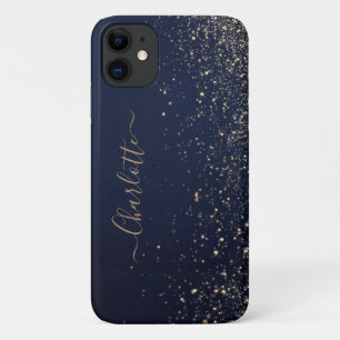 Capa Para iPhone 11 Cobrir de telefone azul Elegante do Marinho