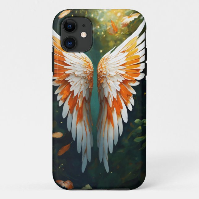 Capa Para iPhone 11 Cobrir móvel de tatuagem de Wing futurística (Verso)