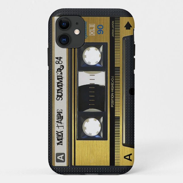 Capa Para iPhone 11 cobrir retro 1984 da fita da mistura da cassete de (Verso)