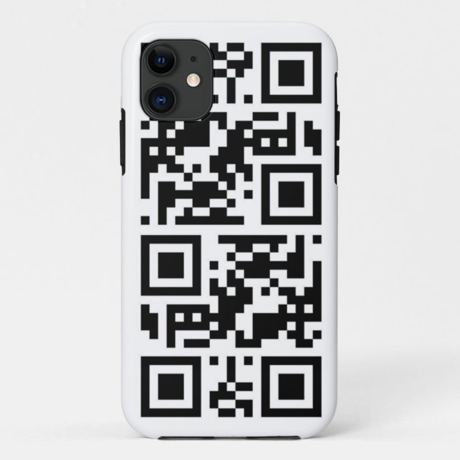 Capa Para iPhone 11 Código QR "call me" iphone 5 (Verso)