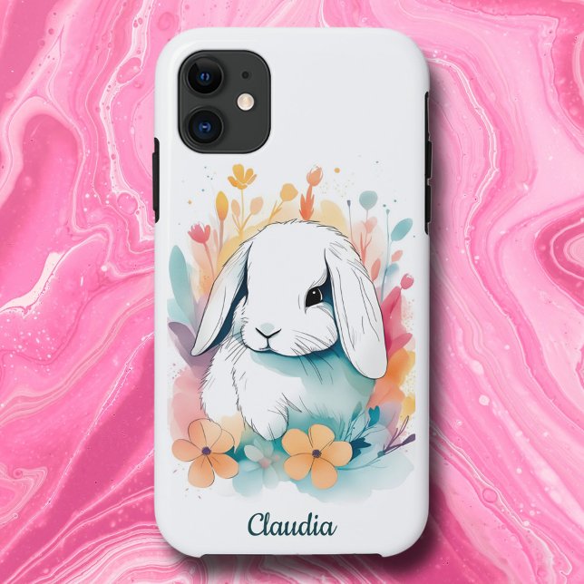 Capa Para iPhone 11 Coelho Coelho Da Coalhada Do Lop Da Pastel (Criador carregado)