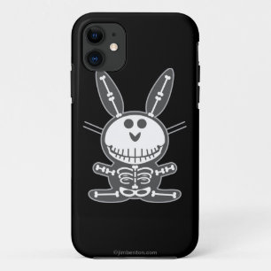 Capa Para iPhone 11 Coelho de esqueleto