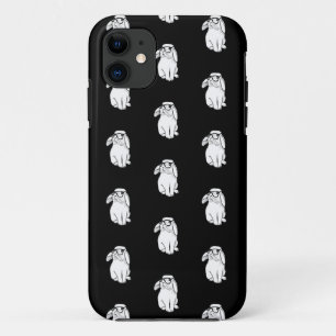 Capa Para iPhone 11 Coelho Hipster Coelho Engraçado Com Óculos Animaçã
