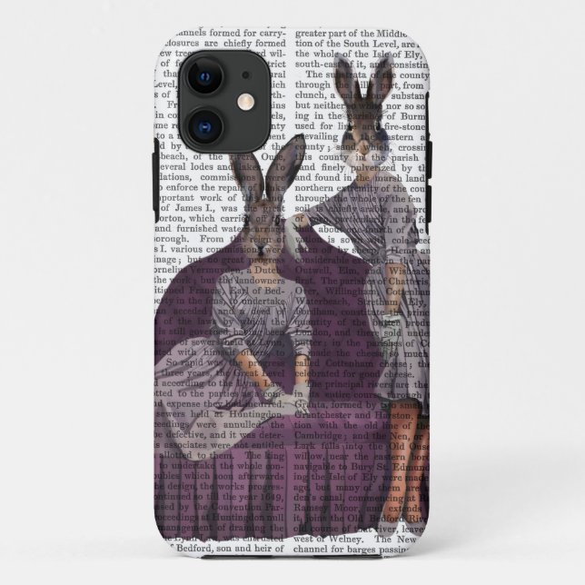 Capa Para iPhone 11 Coelhos em Púrpura.png (Verso)