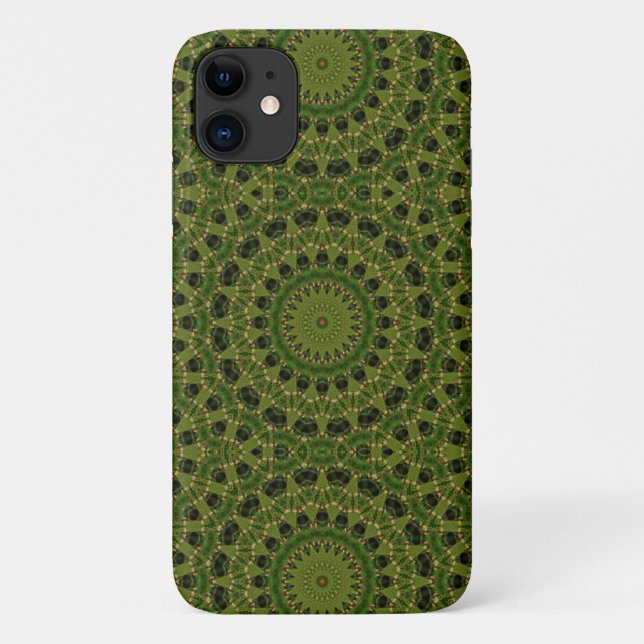 Capa Para iPhone 11 Cogumelo de fascinação caleidoscópio (Verso)