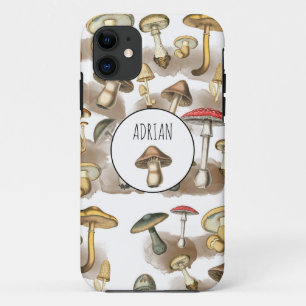 Capa Para iPhone 11 Cogumelos Florestais Personalizados