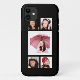 Capa Para iPhone 11 Colagem bonito de 5 fotos de Instagram