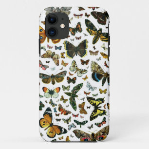 Capa Para iPhone 11 Colagem da borboleta
