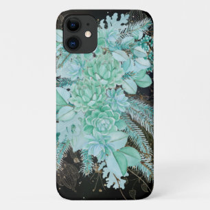 Capa Para iPhone 11 Colagem de cinzas verdes do mar