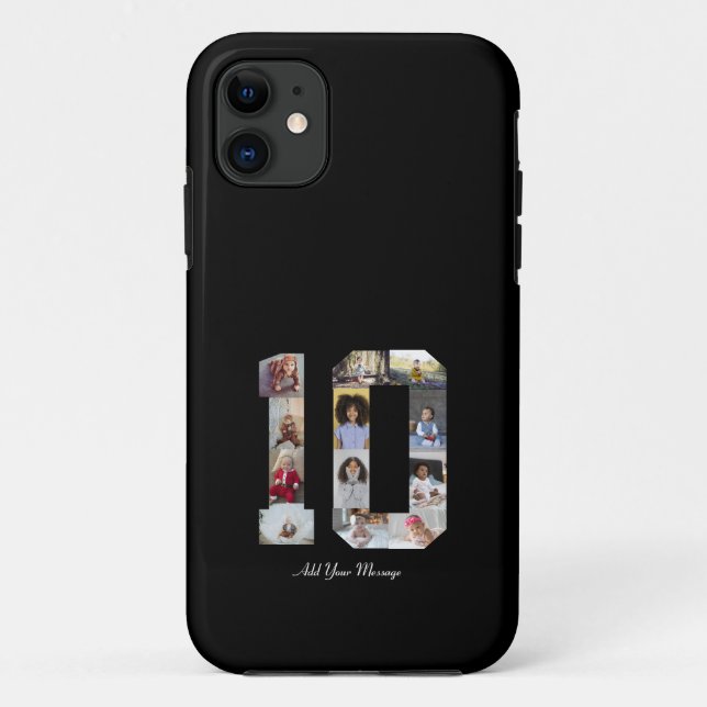 Capa Para iPhone 11 Colagem de Fotos Número 10 (Verso)