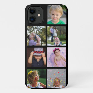Capa Para iPhone 11 Colagem de Fotos Personalizada Personalizável