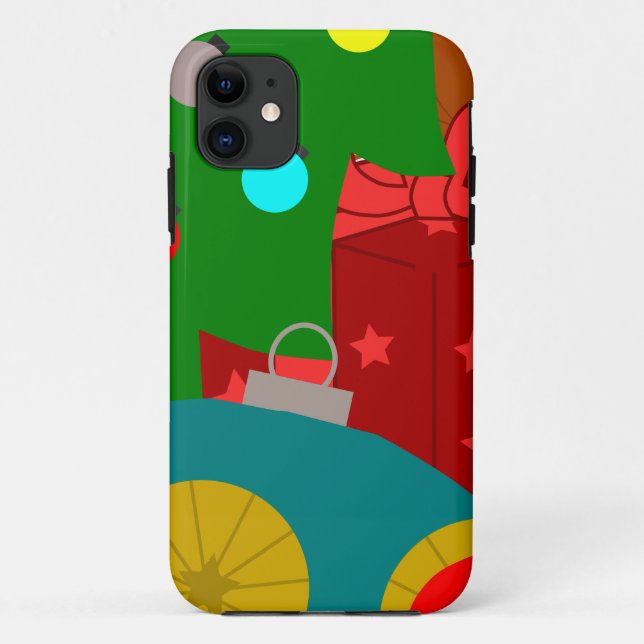 Capa Para iPhone 11 Colagem de Natal (Verso)