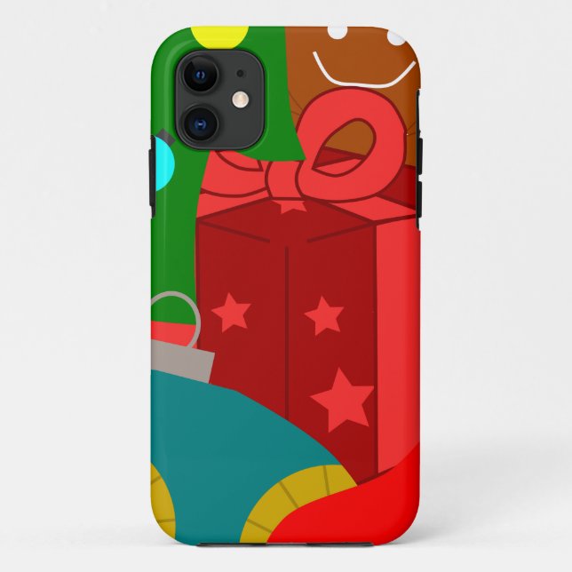 Capa Para iPhone 11 Colagem de Natal (Verso)