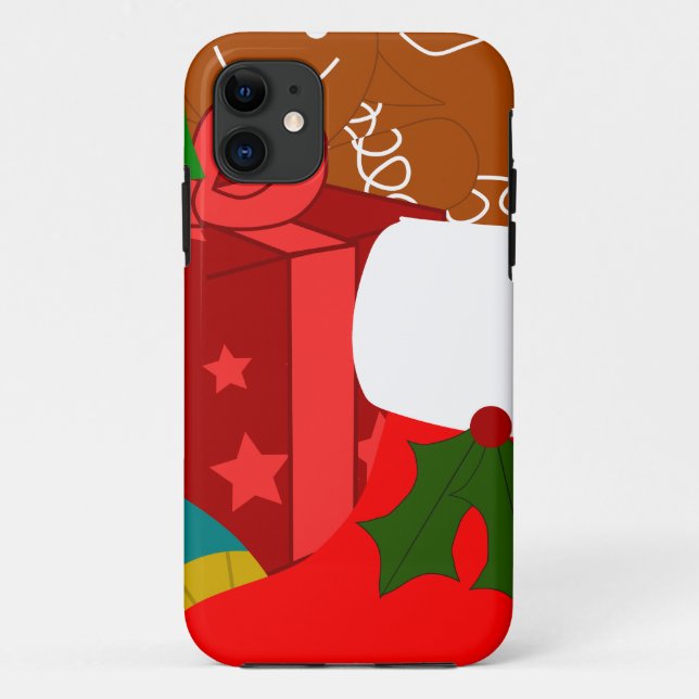 Capa Para iPhone 11 Colagem de Natal (Verso)