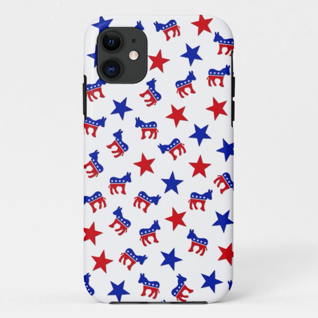 Capa Para iPhone 11 Colagem do partido Democrática (Verso)