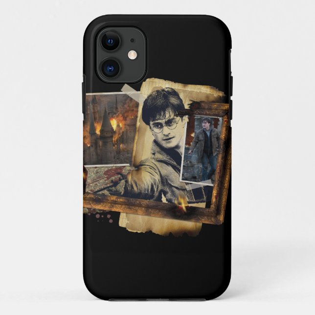 Capa Para iPhone 11 Colagem Harry Potter 7 (Verso)