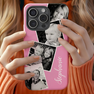 Capa Para iPhone 11 Colagem Personalizada de Fotos no Instagram com No