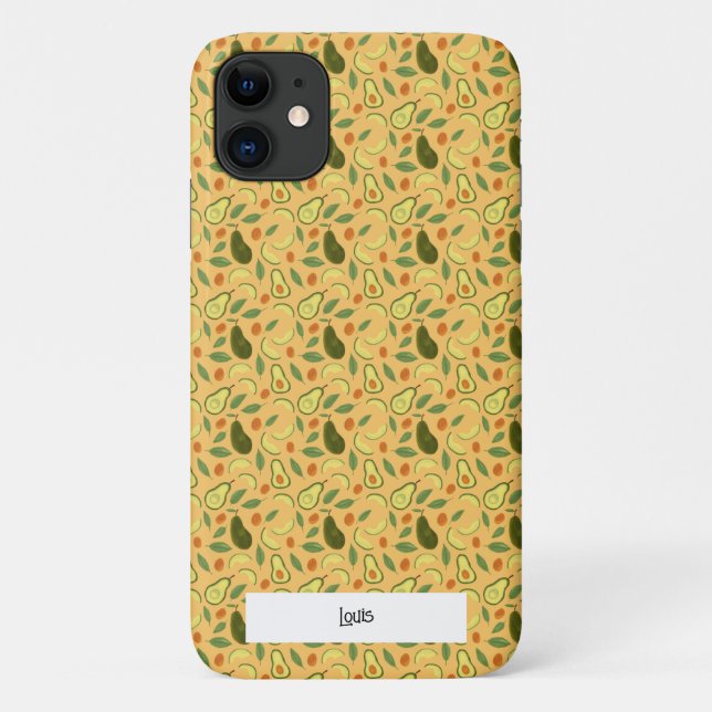 Capa Para iPhone 11 Coleção de frutas - Avocado (Verso)