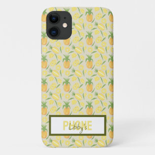 Capa Para iPhone 11 Coleção de padrões da fruta - Ananases