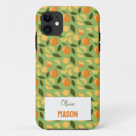 Capa Para iPhone 11 Coleção de padrões do cesto de frutas - Laranjas