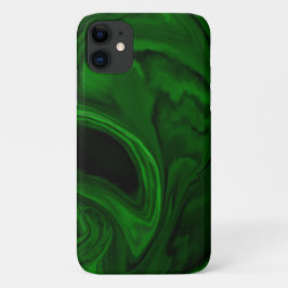 Capa Para iPhone 11 coleções de pedras verdes de malaquite