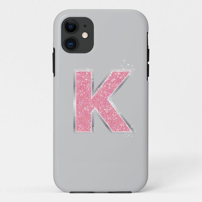 Capa Para iPhone 11 Coleta Rosa K (Verso)