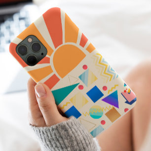 Capa Para iPhone 11 Coloração Na moda azul-vermelho-vermelho-anestésic