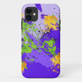 Capa Para iPhone 11 Colorful abstract energy wave