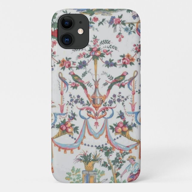 Capa Para iPhone 11 Colorfull Toile de Jouy (Verso)