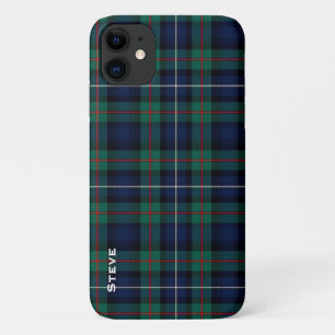 Capa Para iPhone 11 Colorida Xadrez de Tartan da Família Robertson 