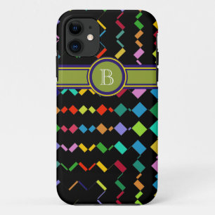 Capa Para iPhone 11 colorido adicione geométrico inicial