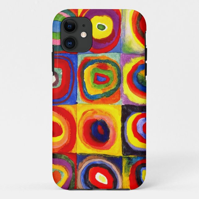 Capa Para iPhone 11 Colour Study de Wassily Kandinsky (Verso)