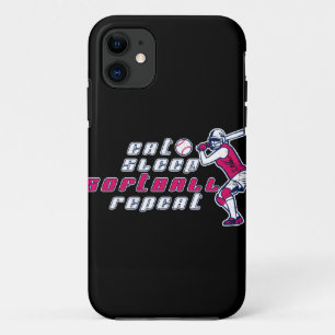 Capa Para iPhone 11 Coma o Softball Repetitivo Presente Legal para Mul