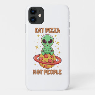 Capa Para iPhone 11 Coma pizza não pessoas