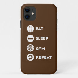 CAPA PARA iPhone 11 COMA REPETIR GYM DE SONO 