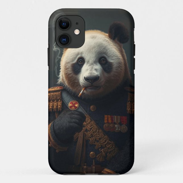 Capa Para iPhone 11 Comandante Panda Caso Móvel (Verso)