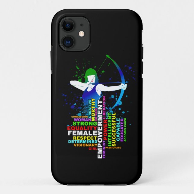 Capa Para iPhone 11 Combo Female Archer e Forte Mulher Cloud (Verso)