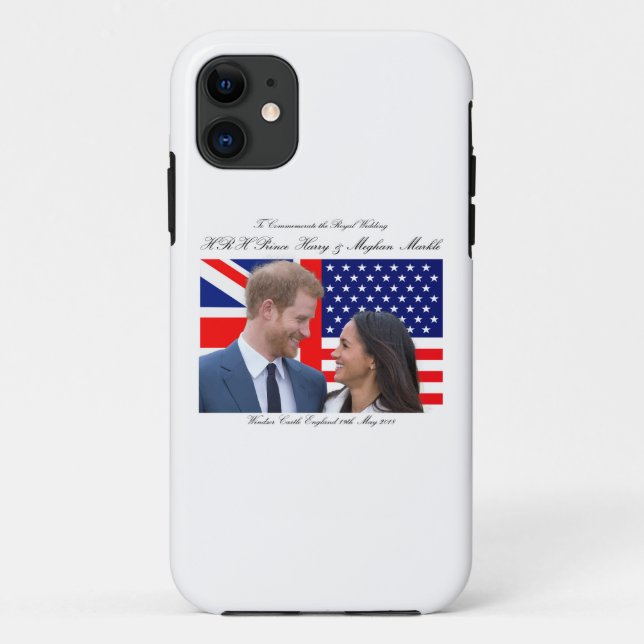 Capa Para iPhone 11 Comemorar o Casamento Real Harry e Meghan (Verso)