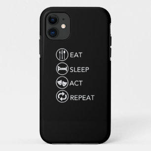 Capa Para iPhone 11 Comer Presente Repetitivo Ato de Sono