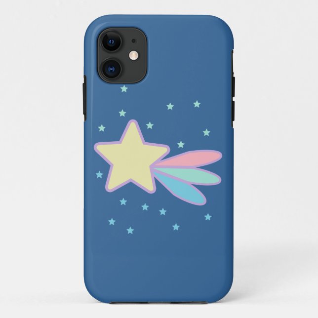 Capa Para iPhone 11 Cometa Estrela Cadente Fofa (Verso)