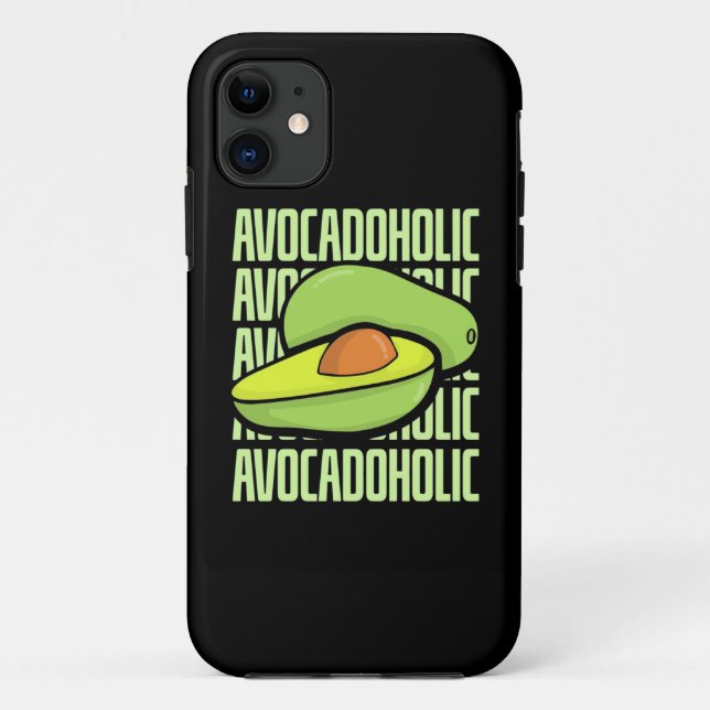 Capa Para iPhone 11 Comida de Fruta Avocado (Verso)