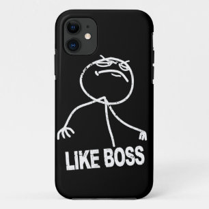 Capa Para iPhone 11 Como o meme do chefe