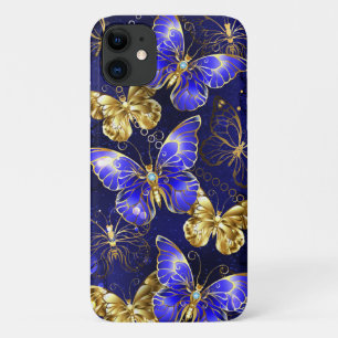 Capa Para iPhone 11 Composição com borboletas de safira