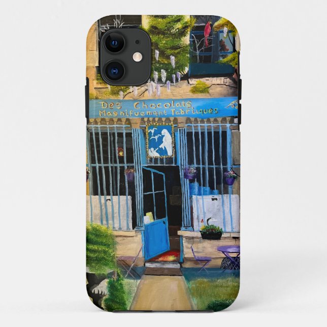 Capa Para iPhone 11 Compro Chocolat Parisiense, De Gary Poling (Verso)