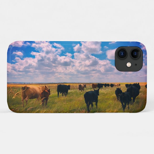 Capa Para iPhone 11 Condução de Gado (Verso (horizontal))