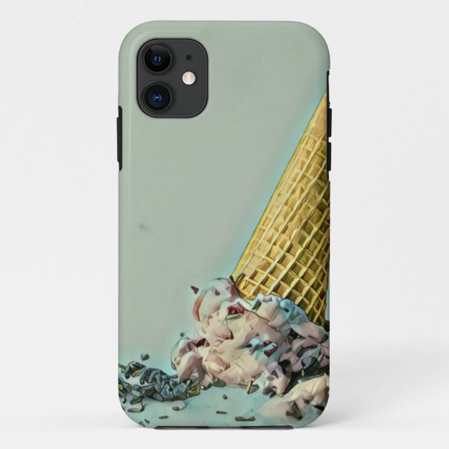 Capa Para iPhone 11 cone de sorvete|para amante de sorvete (Verso)
